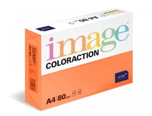 Xerografický papír Coloraction, Amsterdam, A4, 80 g/m2, cihlově oranžový, 500 listů, vhodný pro inkoustový tisk