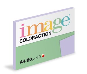 Xerografický papír Coloraction, Tundra, A4, 80 g/m2, světle fialový, 100 listů, vhodný pro inkoustový tisk