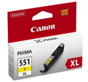 Canon CLI-551XL Y (6446B001), žlutá originální náplň pro tiskárny Canon