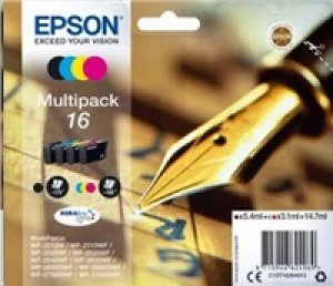 Náplň Epson 16, C13T16264012 CMYK multipack blistr s RF / akustickým alarmem 
