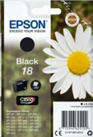 Náplň Epson 18, C13T18014020 černá 