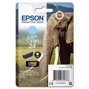 Náplň Epson 24, C13T24254012 světle azurová 