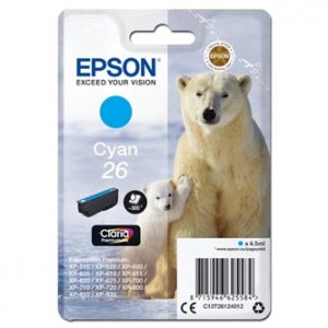 Náplň Epson 26, C13T26124012 azurová blistr 