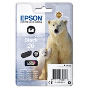 Náplň Epson 26, C13T26114012 foto černá blistr 