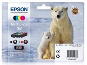 Náplň Epson 26, C13T26164010 CMYK multipack