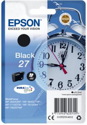 Náplň Epson 27, C13T27014012 černá 