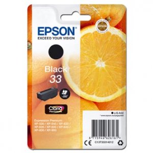 Náplň Epson 33, C13T33314012 černá