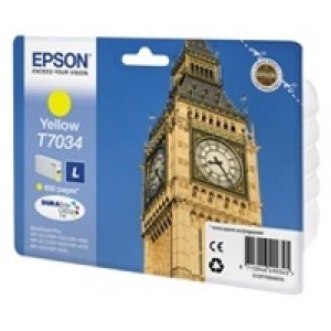Náplň Epson C13T70344010 (L) žlutá blistr