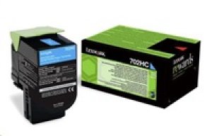 Toner Lexmark 702HC 70C2HC0 azurový
