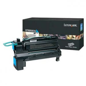 Toner Lexmark X792X2CG azurový