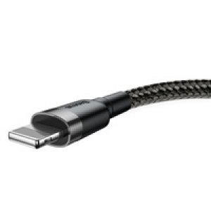 Baseus Cafule nabíjecí / datový kabel USB na Lightning 2,4A 1m, šedá-černá