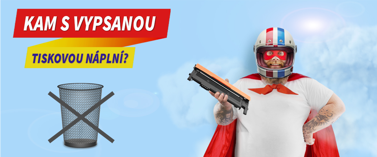 Vypsaný toner nepatří do koše